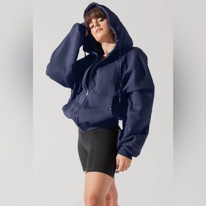 POPFLEX Zip Cloud Hoodie - Black